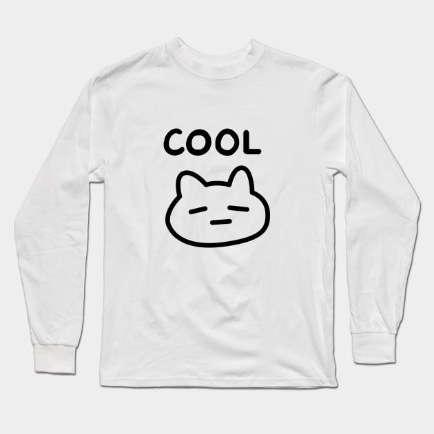 Retsuko Cool Cat Black Long Sleeve T-Shirt by aniwear